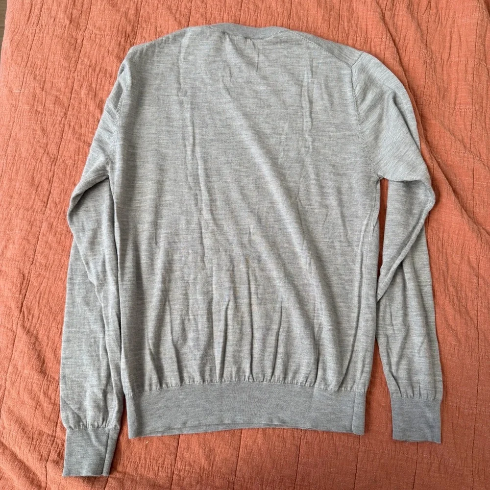 Les Deux $159 Greyson Merino Wool Crew Knit Sweater Men’s Large Taupe Copenhagen